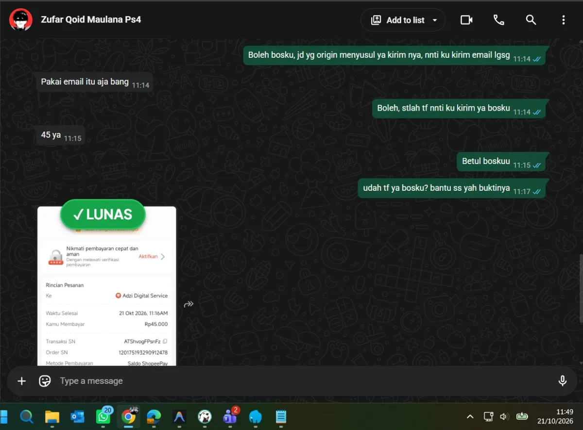 Testimoni Zufar